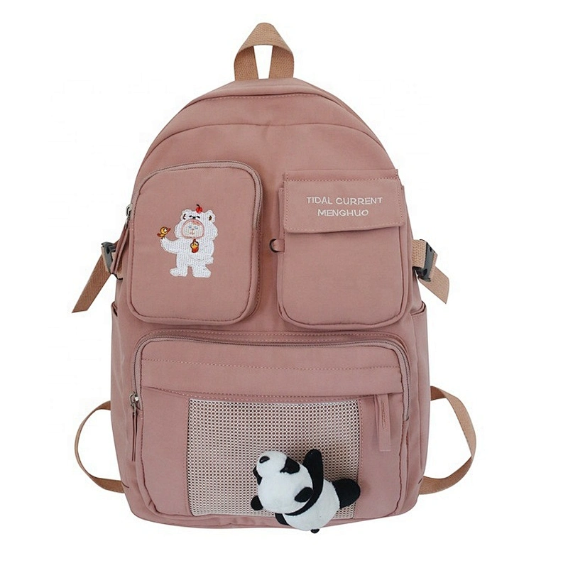 Lady Fashion Bag Teenage Girl Woman multi - pocket INS Design  Large capacity Large Purse Stylish school Backpack