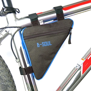 Durable waterproof mountain bike front beam bicycle saddle bag