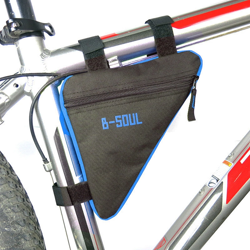 Durable waterproof mountain bike front beam bicycle saddle bag