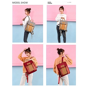 New Korean style of large-capacity Oxford fabric computer backpack Simple high school Waterproof travel couple backpack