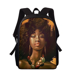 customize  new style African girls create backpacks for children