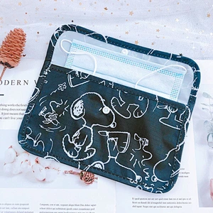 Masker cover foldable storage Cute cartoon portable dustproof waterproof household masking bag