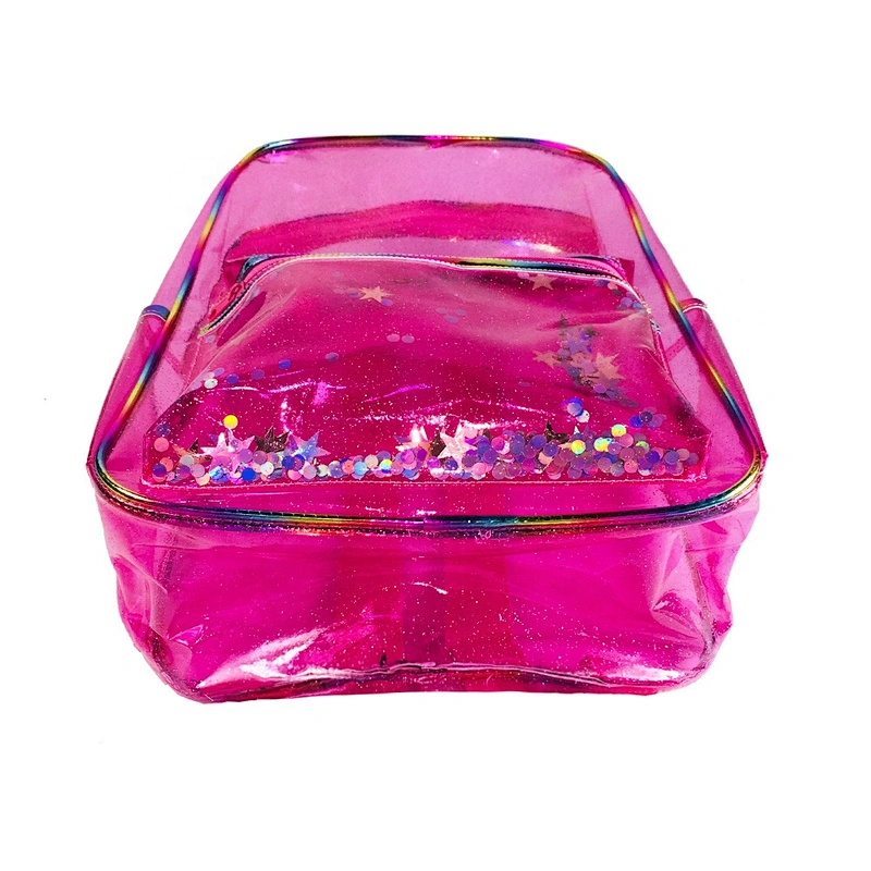 Custom wholesale Clear plastic backpack children transparent PVC School bags for girls