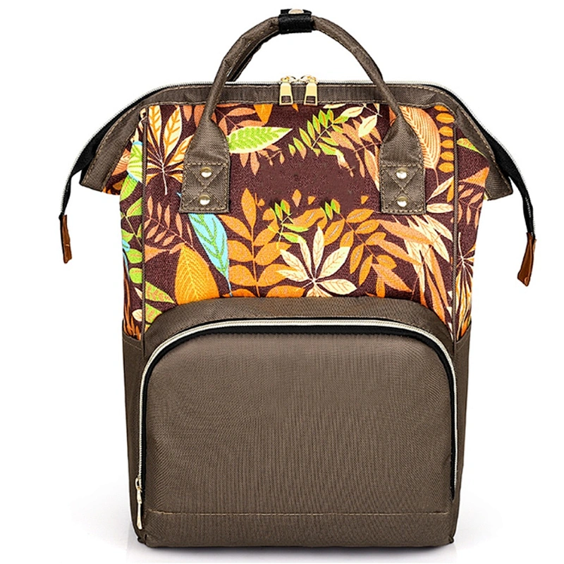 Multi-pockets portable storage nursery organizer baby felt diaper backpack bag felt maternity mummy baby diaper bag