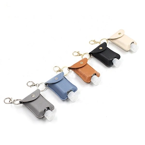 2020 new design Mini Leather case containing 60ml empty bottle of alcohol bottle storage bag