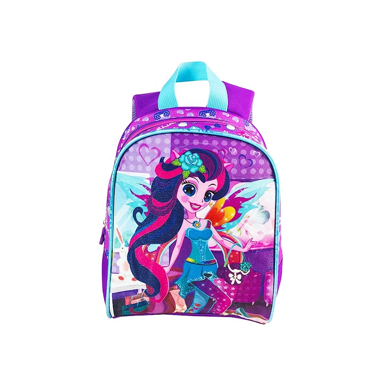 high quality student backpack golden backpack kids children school bags for children girls kids with fantasy fabric