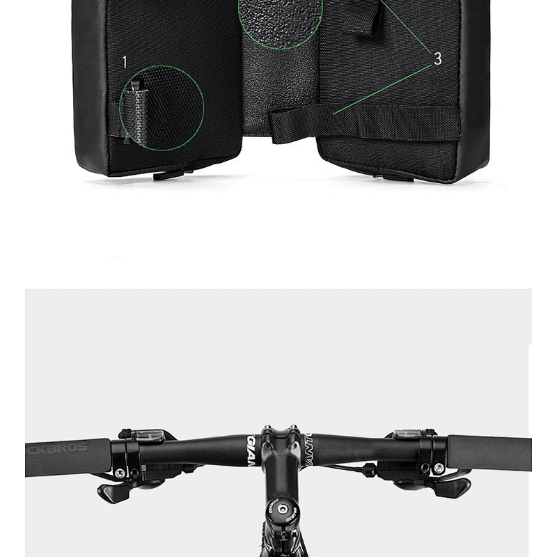 Factory direct sale waterproof bicycle saddle bag with reflective tape