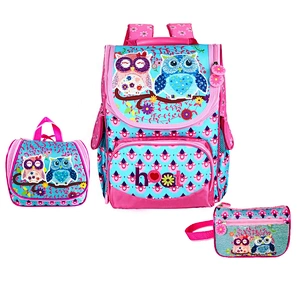 LOW MOQ School backpack school Bag set backpack bag girls Satchel Contains Lunch bag Pencil Case