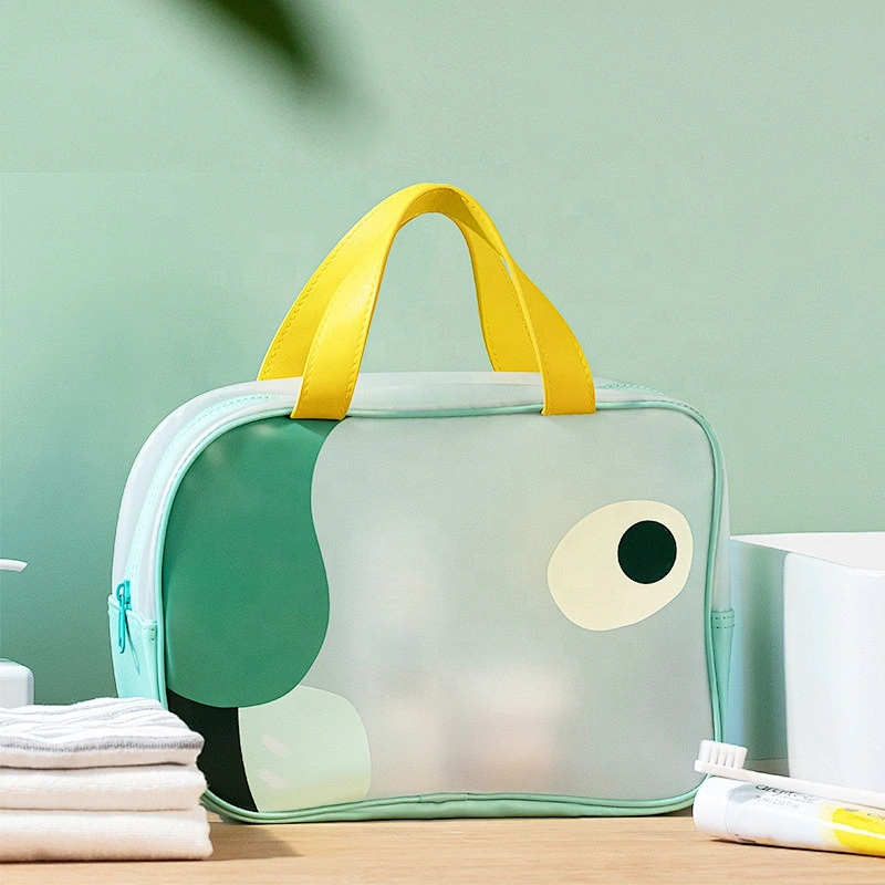Waterproof Transparent  Custom Printed TPU Lady Cute Cosmetic Bag Cute Durable Waterproof Toiletry Bag Travel Makeup Bag