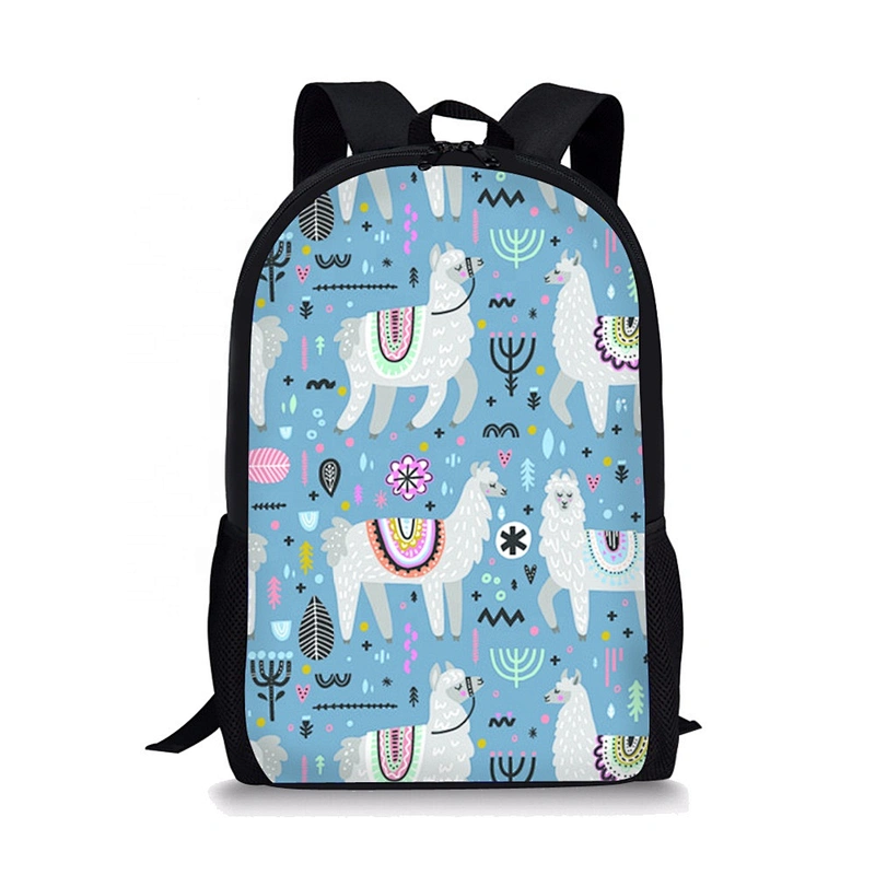 New style fashion strong school backpack kids animal cartoon pattern customized logo sublimation school bag