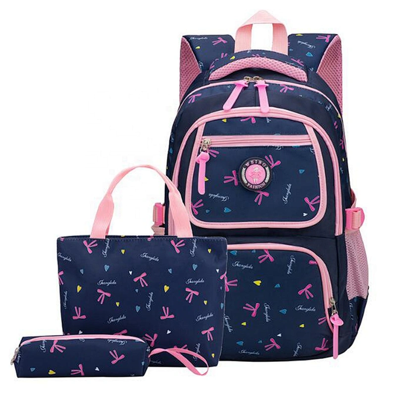 OEM Custom Logo 3pcs set Children bag School Bags backpacks for teenager girls