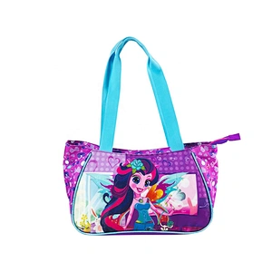 Lady Girls Fashion school Customized  Personalized Logo Style Time fashion handbag kids handbags Tote Bag for girl