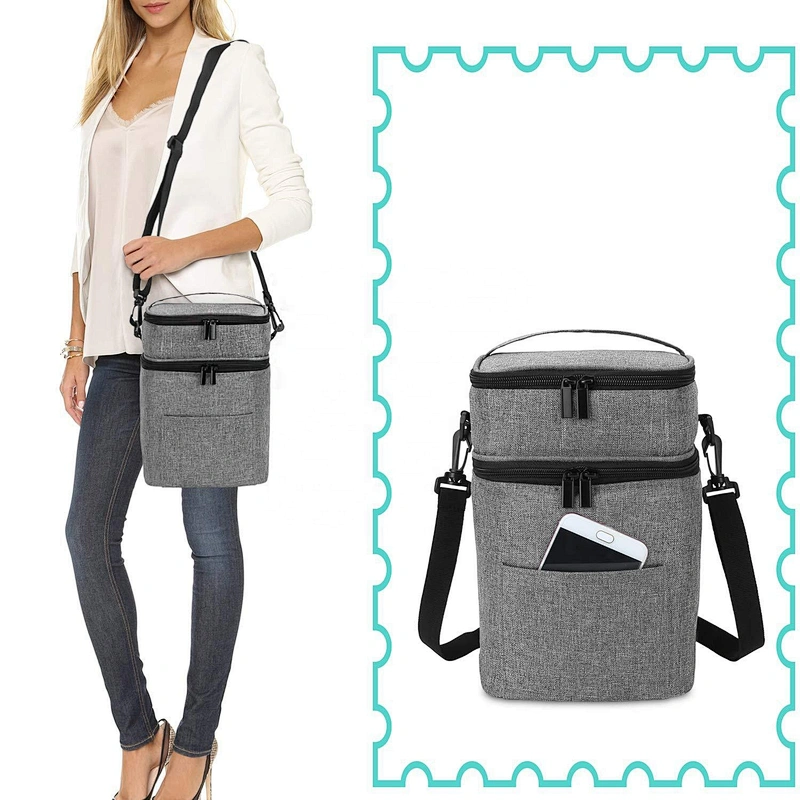 Insulated  lightweight mummy bag with changing mat handbag travel diaper bag