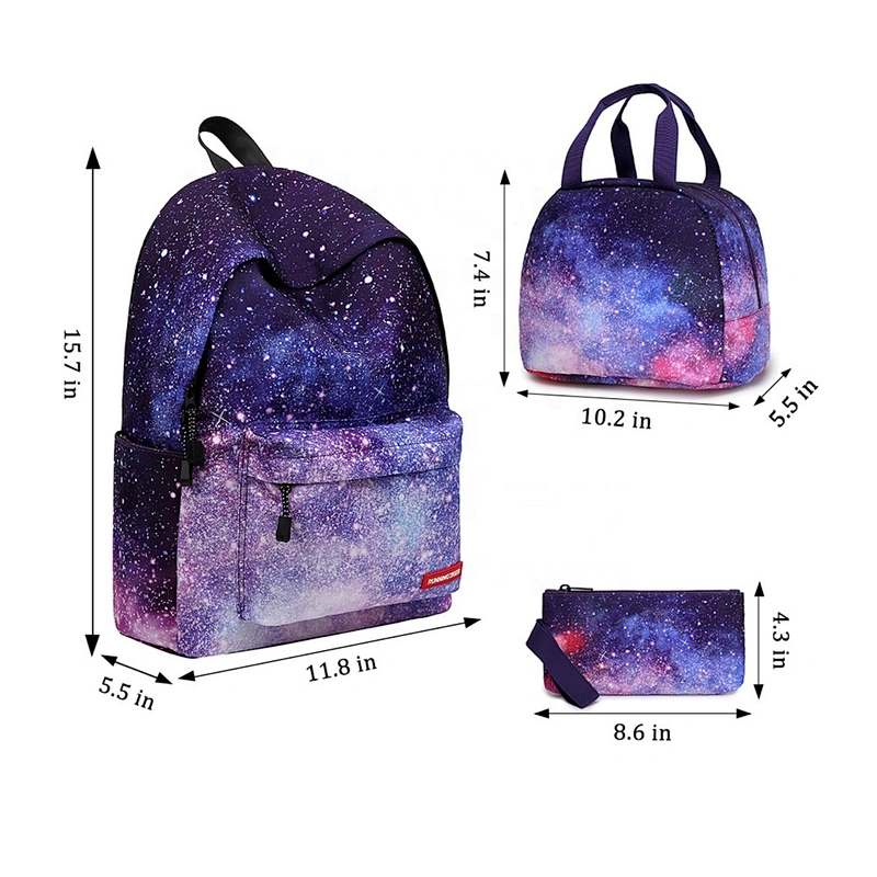 OEM/ODM Custom New design girls latest 3 in1 set school bags backpacks school sports backpack women for teenager girls