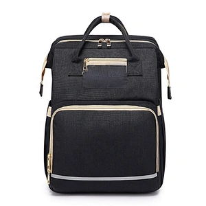 Verified supplier Custom Waterproof Fashion Baby Diaper Backpack Travel Mommy Bag Multi-Functional Mother Care Baby Diaper Bag
