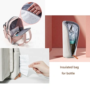 New Updated Lequeen diaper bag backpack with stroller strap and  Maternity nappy changing bag for travel baby care