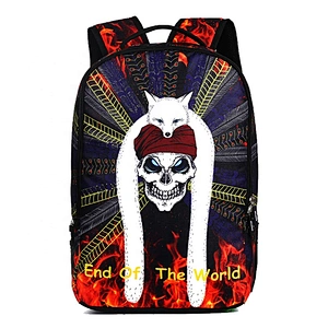 Halloween Bag Skull Backpack Kids Backpack Bookbag for Boys and Girls custom school bag