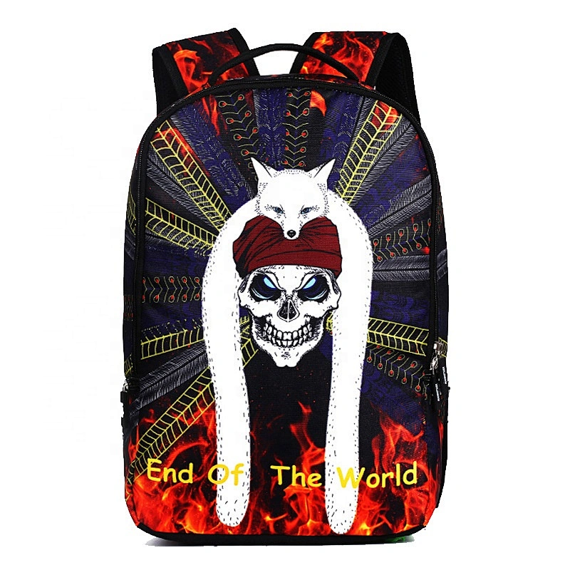 Halloween Bag Skull Backpack Kids Backpack Bookbag for Boys and Girls custom school bag