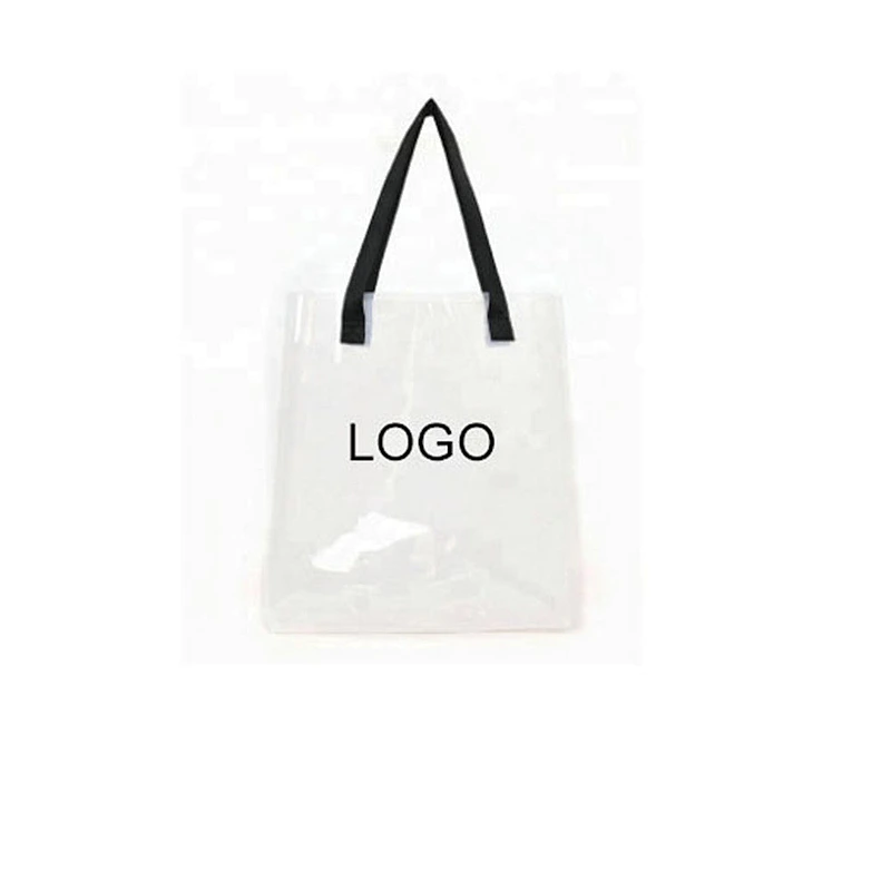 2020 Summer New holographic PVC transparent women's bag shopping handbag beach tote bag custom beach bags personalized
