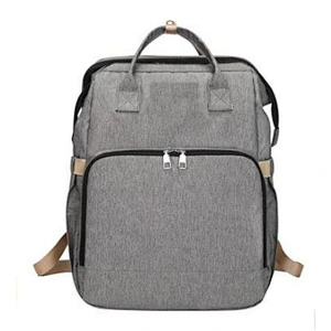 2020 New Portable Fashion for female Folding Baby Bed Mummy Bag Large Capacity Multifunctional Diaper Bag