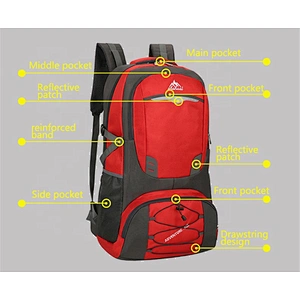 Men's Large Hiking Mountaineering Backpack Climbing Hiking Backpack Camping Backpack Sport Outdoor Rucksack Bag