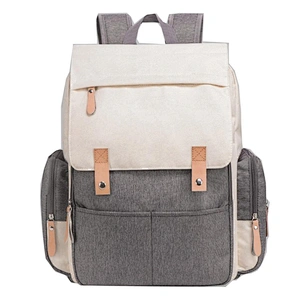Premium pu Leather vegan leather baby bag nappy bag Diaper Bag Backpack brown Diaper Backpack with Changing Pad stylish design