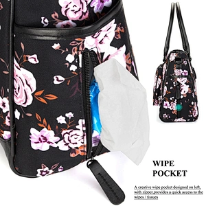 Large Capacity Stylish Multi-Function Portable Travel Diaper Tote Bag Organizer Shoulder Bag Baby Bag