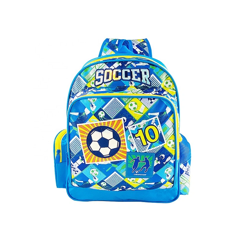 Wholesale cheap High quality waterproof mochilas cartoon soccer children backpack school bags for boys kids student book bags