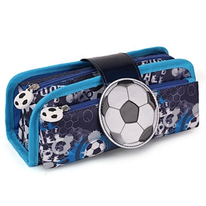 cartoon printing RACING CARS China factory wholesale cartoon printed polyester pencil case Cute stationery bag large capacity
