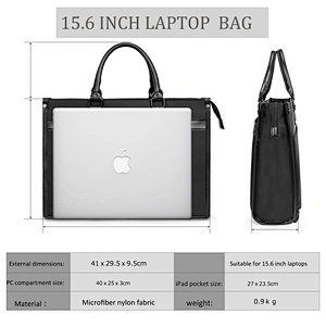 new design custom logo laptop briefcase bag fashionable cross body nylon laptops bag 15.6 inch waterproof for men