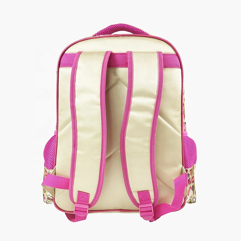 2020 Fashion high quality student bag backpack golden backpack leather children school bags for girls kids with fantasy fabric