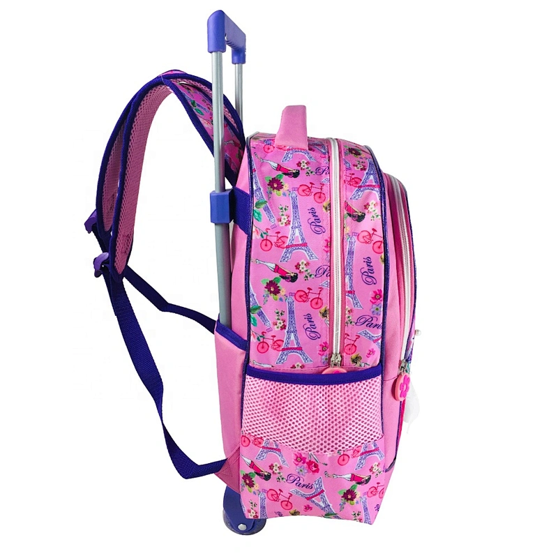 3-6 Grades Travel Rolling Luggage Bag kids Trolley school bags with wheels kids girls school