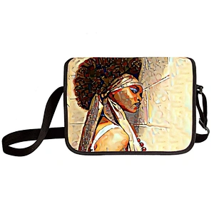 Black girls one-shoulder bag middle and primary school students crossbody bag  can be carried by hand