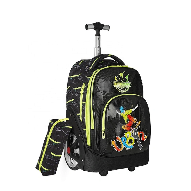 Durable Stars trolley backpack with pencil case for girls boys 2 pcs in One set children school bags sets student child kids set