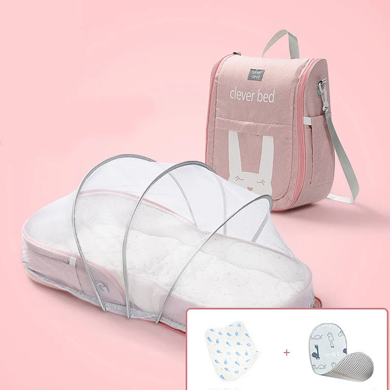Travel Bassinet 3 in 1 Diaper Bag Backpack Portable mother care baby Travel Bed Mobile Changing Station