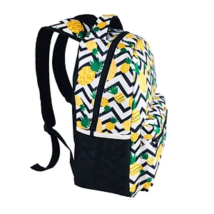 Custom Fashion Girls Pineapple Print  Backpack School Bag Travel Laptop Backpack