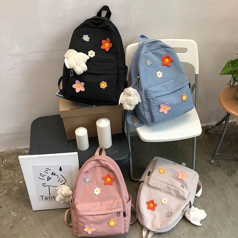Woman Design Red Large College Stylish Simple Collage Backpack Fashion trend new custom wholesale 2020