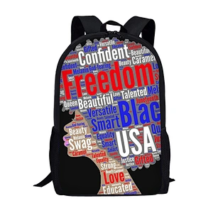 Creative Backpacks for African girls in primary School Full African Tiger Custom Print Backpack