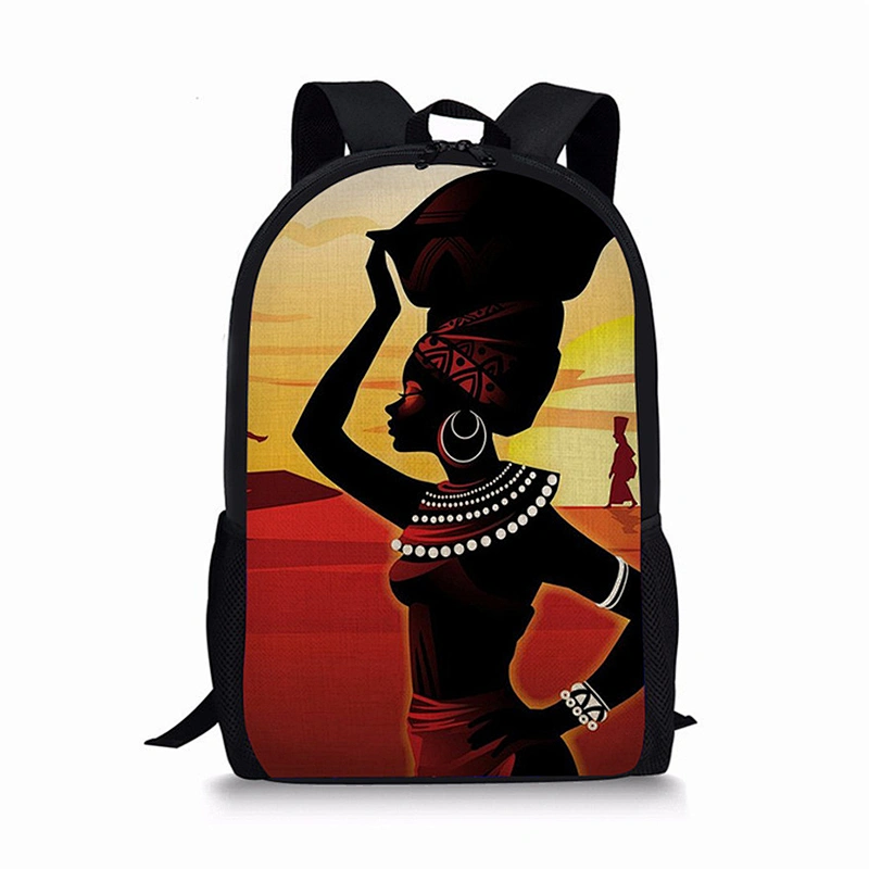 Black Girl school bag for primary school students backpack custom print African Girl Backpack