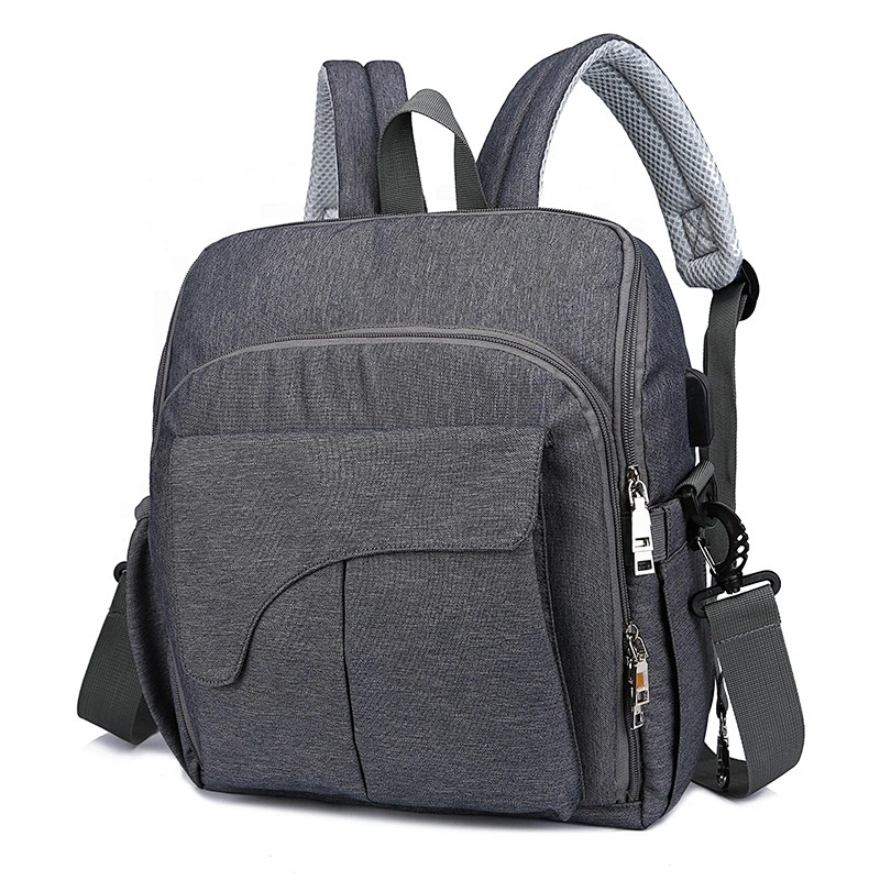 Fashion Mummy Maternity Bag Multi-function Diaper Bag Backpack Nappy Baby Bag with Stroller Straps for Baby Care
