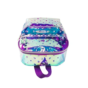 OEM/ODM casual Backpack bags rainbow color Bags waterproof transparent clear jelly backpack Mochilas Escolares For kids women