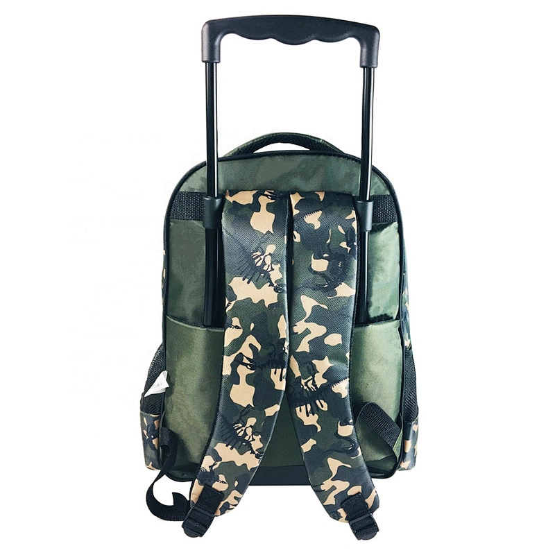 3-6 Grades Children Animal Dinosaur School Bags Kids Travel Rolling Luggage Trolley School Backpack 2 Wheels Child Book Bag
