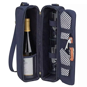 Wine Gift box Carrier Bag Tote Insulated Food Cooler bag picnic BOX wine cooler bag