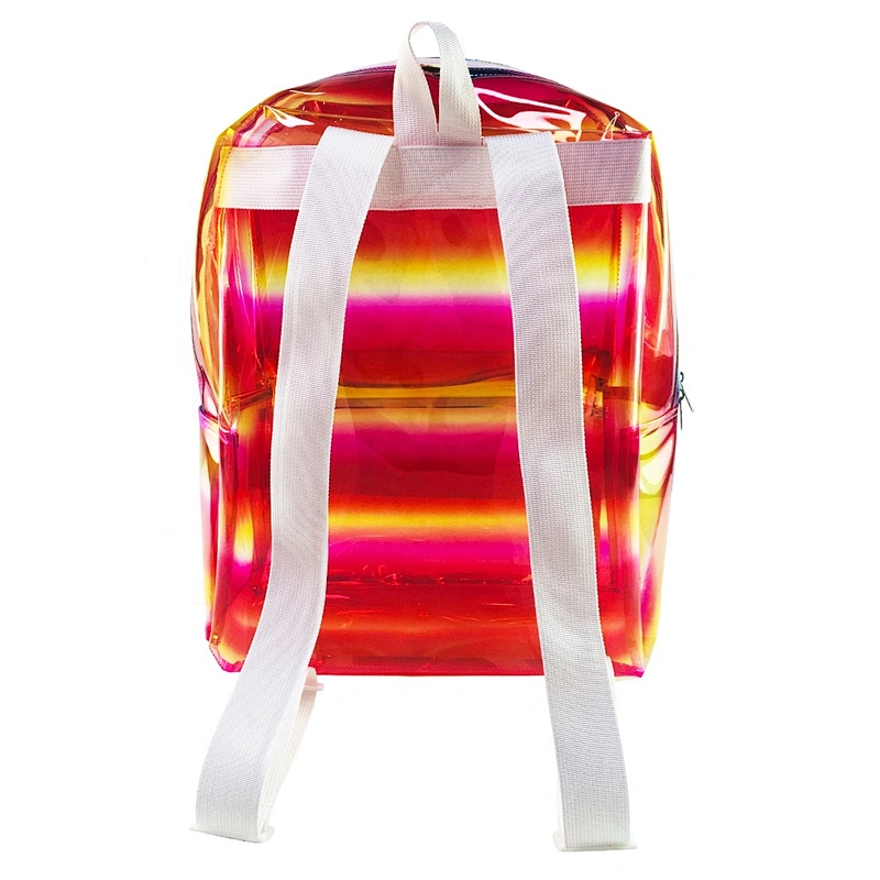 Custom wholesale clear plastic backpack children transparent PVC school bag