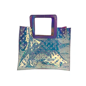2020 New style ladies handbag shoulder colorful print neoprene beach bag wholesale women tote handbag