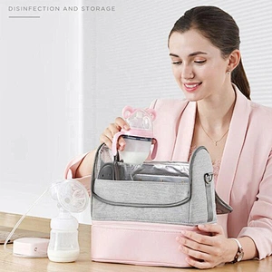 Portable Multi-Function Waterproof Travel Backpack Mommy Baby Care LED UV Disinfection Nappy Sterilizer Diaper Bags for mother