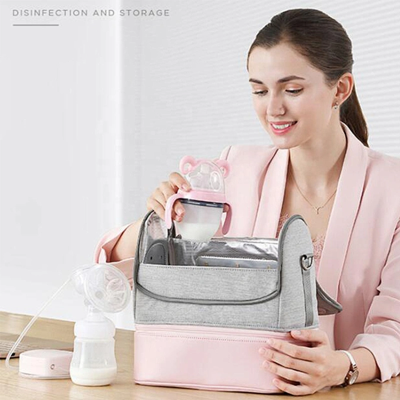 Portable Multi-Function Waterproof Travel Backpack Mommy Baby Care LED UV Disinfection Nappy Sterilizer Diaper Bags for mother