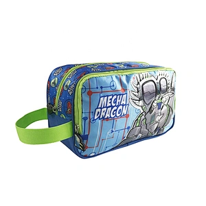 wholesale hot sell Cute Simple melange robot students Packing cute kids School Office Pencil Pouch Case Bag for school boy
