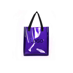 Customized fashionable Large Summer clear PVC transparent women beach bags 2020