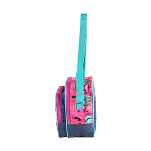 PEVA Folding Plain Waterproof Customized Picnic Basket insulated Thermal Lunch Cooler bags for lunch for kids